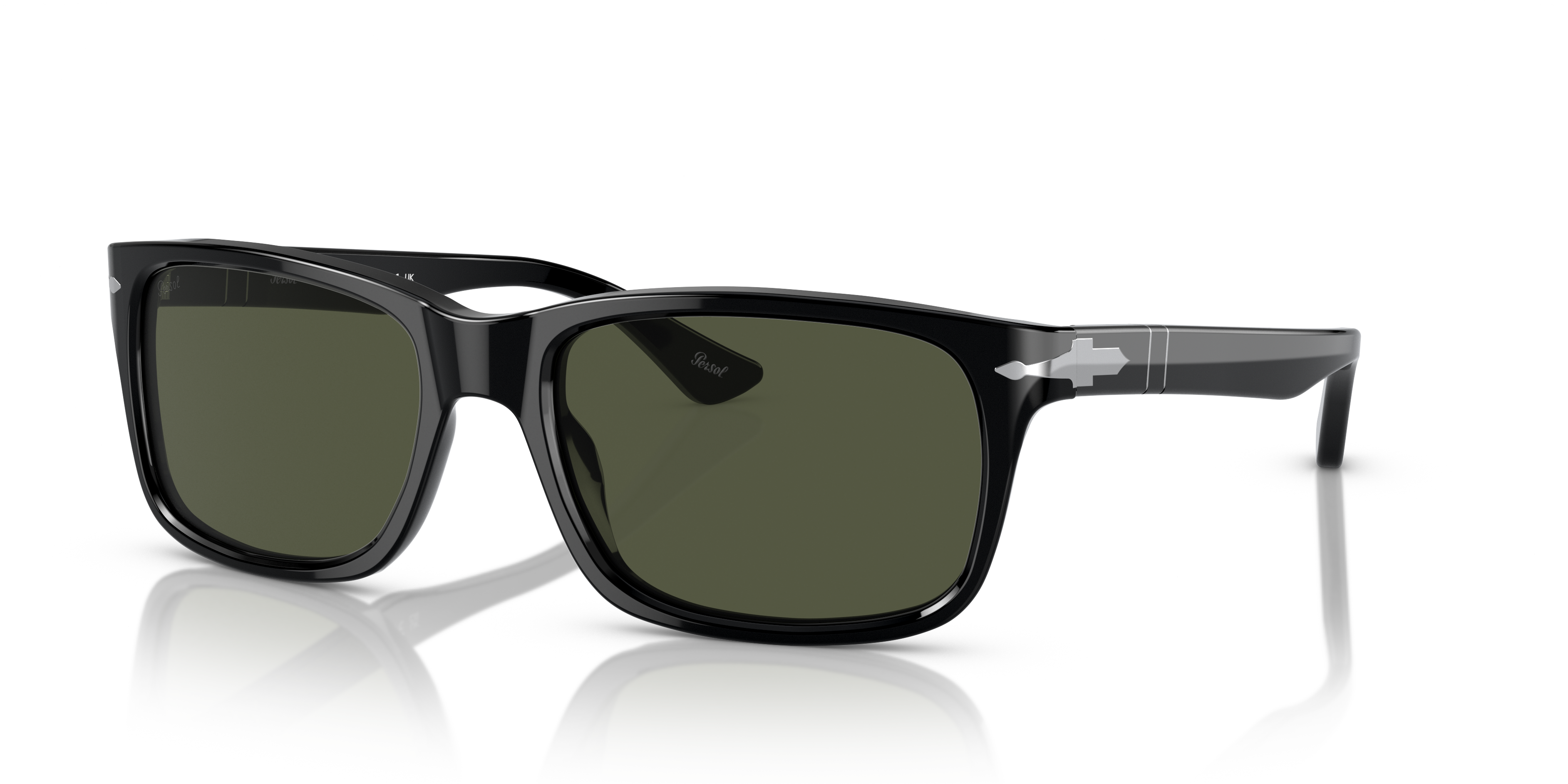 Persol Sunglasses PO3152S 113356 Smoke Light Blue – Discounted Sunglasses